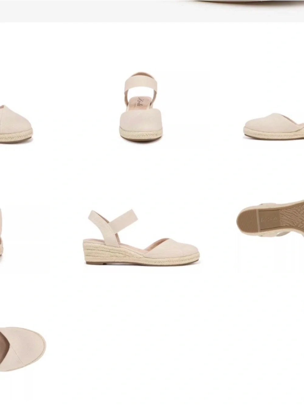 NEW LifeStride Kimmie Wedge Espadrille Sandal, Sz 8
